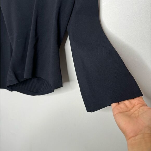 Carlisle ribbed navy sweater size medium - Picture 3 of 7